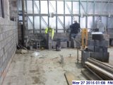Laying out block at the Electrical Room Facing West.jpg